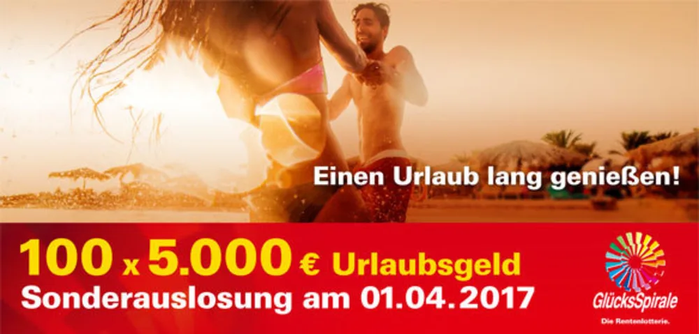 Glücksspirale-Sonderauslosung am 01.04.2017