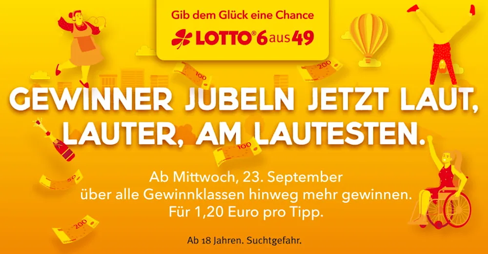 LOTTO 6aus49-Gewinnplanänderung am 23.09.2020