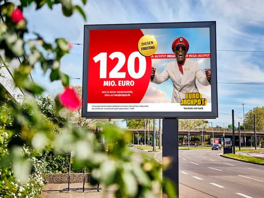 Eurojackpot-Werbung zum 120-Mio-Euro-Jackpot