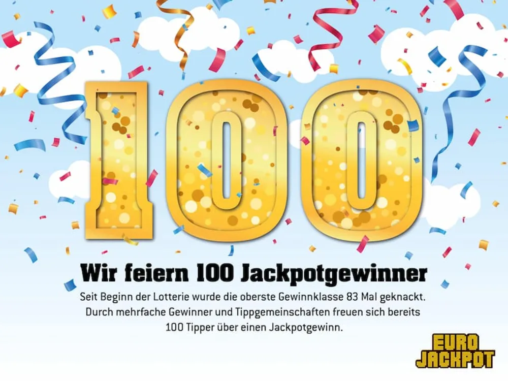 100. Jackpotgewinner der Lotterie Eurojackpot