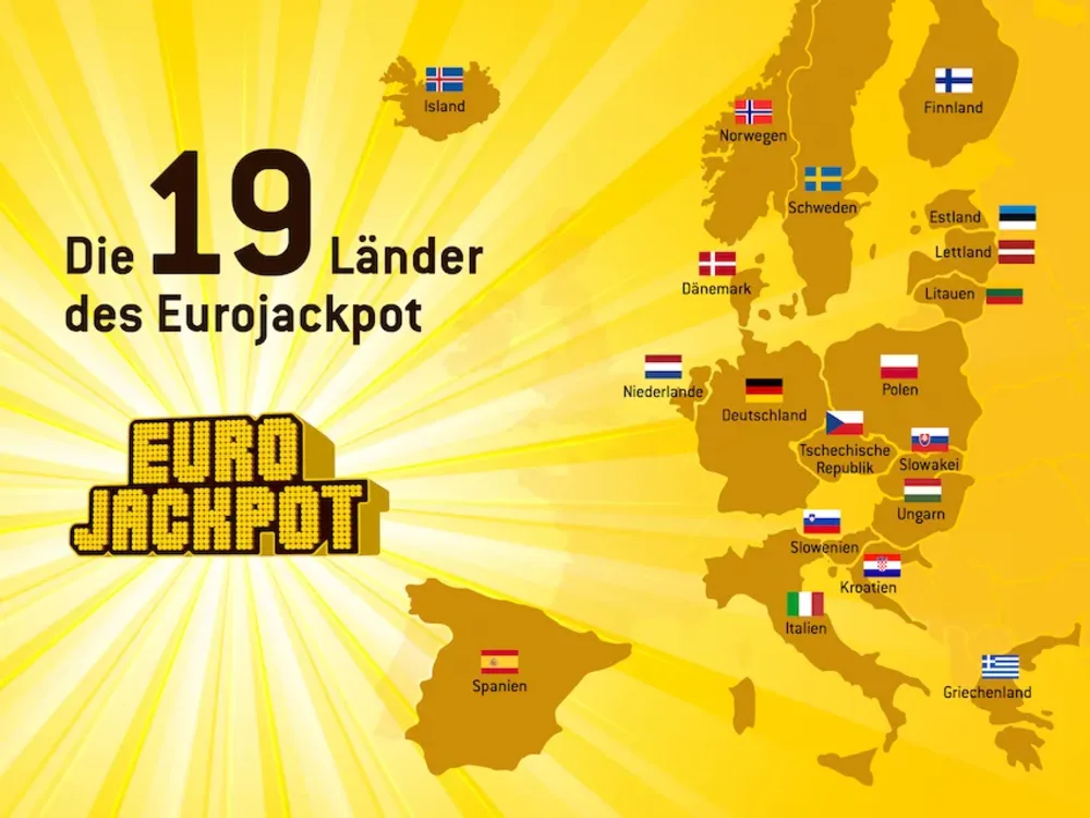 Die 19 Teilnehmerländer der Lotterie Eurojackpot