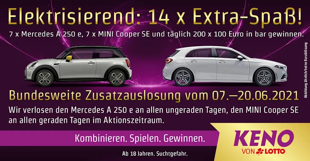 KENO-Zusatzauslosung 2021