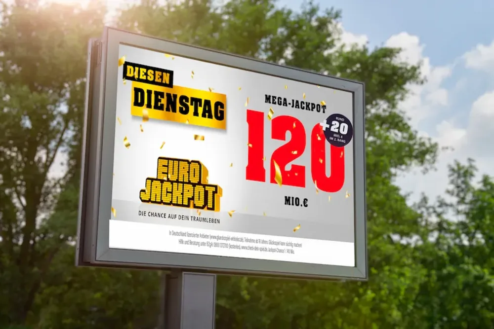 Eurojackpot Außenwerbung Di 120+20 Mio. € - (c) Schlag und Roy GmbH
