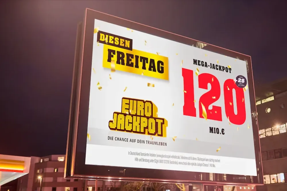 Jackpot von 120 Millionen Euro bei Eurojackpot am Freitag