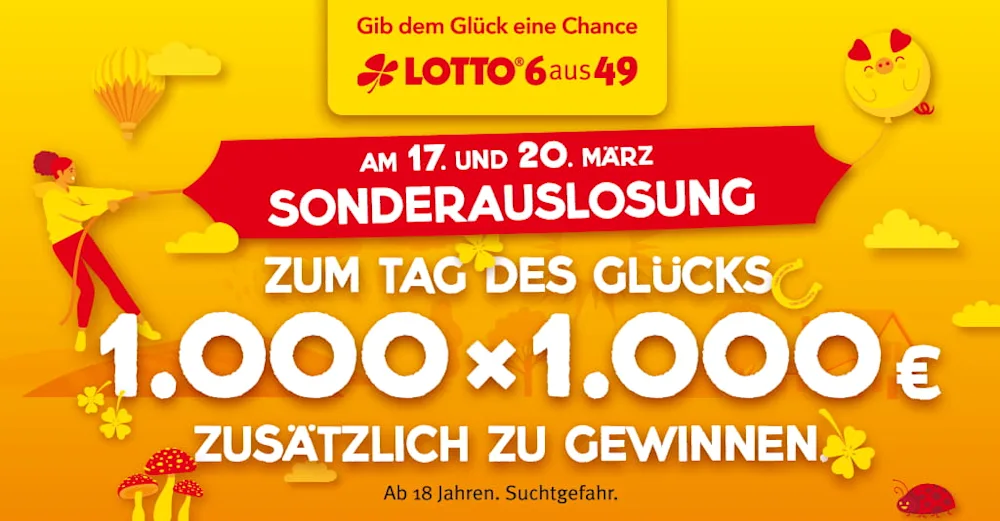 LOTTO 6aus49-Sonderauslosung am 17. und 20. März 2021