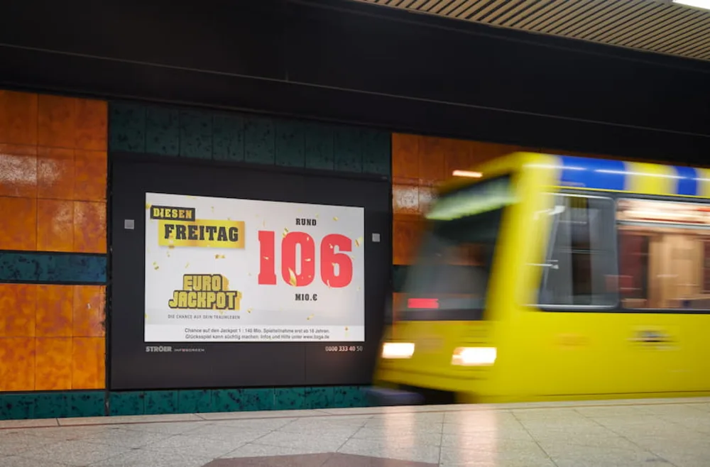 Rund 106 Millionen Euro waren für die Eurojackpot-Ziehung am Freitag (20. Mai) angekündigt worden – daraus wurden sogar 110 Millionen Euro. Foto: WestLotto/Schlag & Roy GmbH