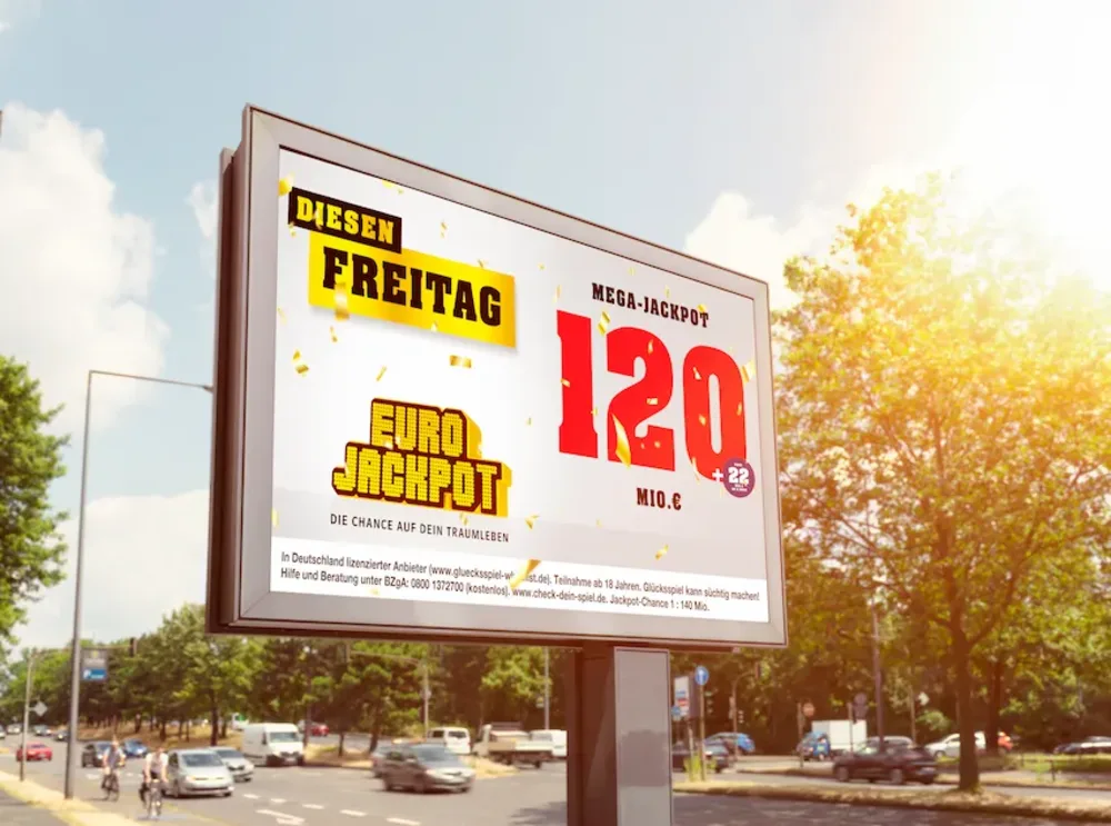 Ein Tipper aus Schleswig-Holstein konnte am Freitagabend (23. Juni) den Mega-Jackpot von 120 Millionen Euro knacken. Foto: Schlag & Roy